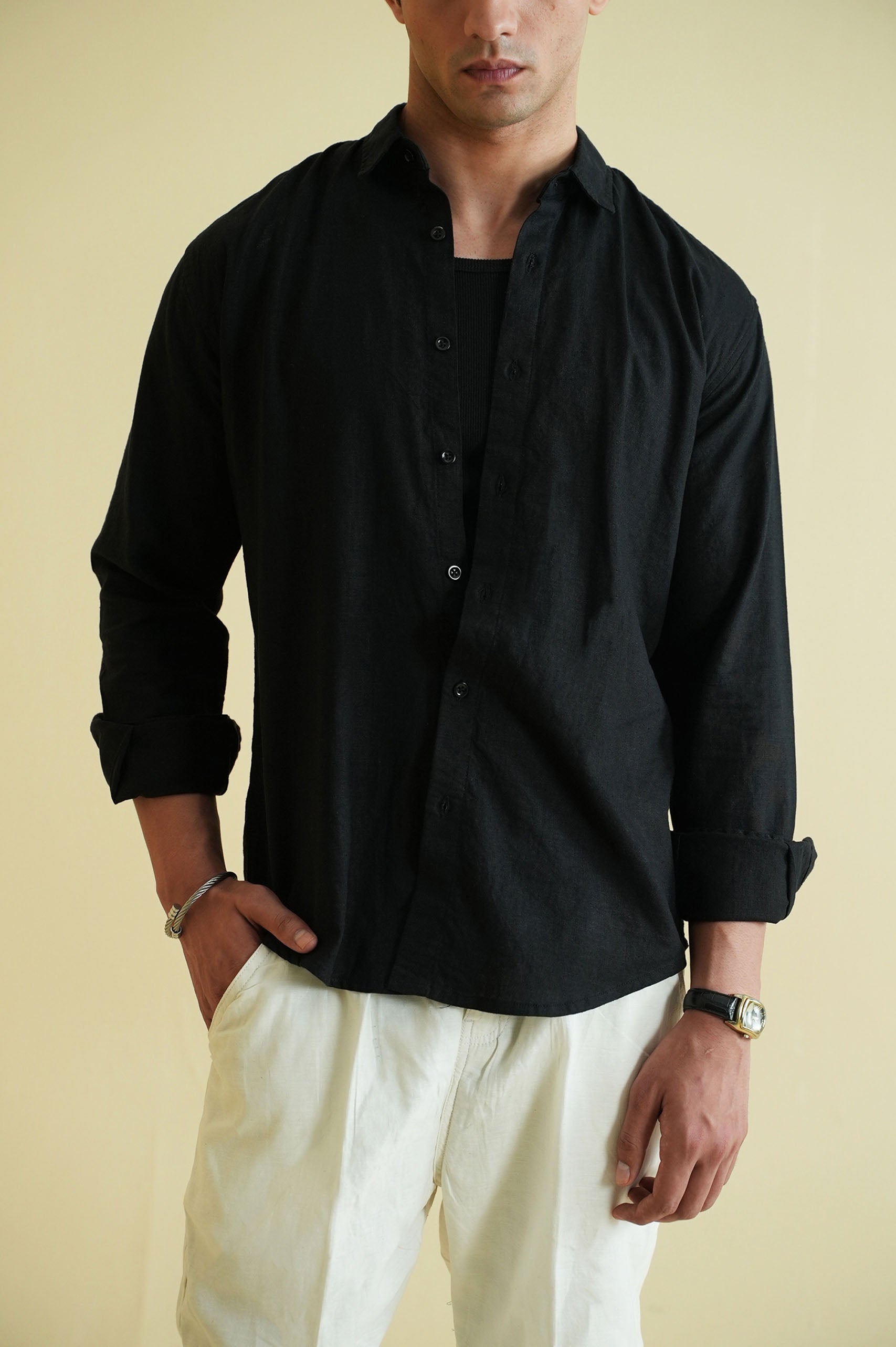 Linen Button Down Shirt (MCS-26)