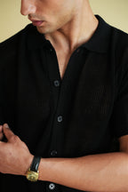 Crochet Knitted Button Down Shirt (KBD-06)