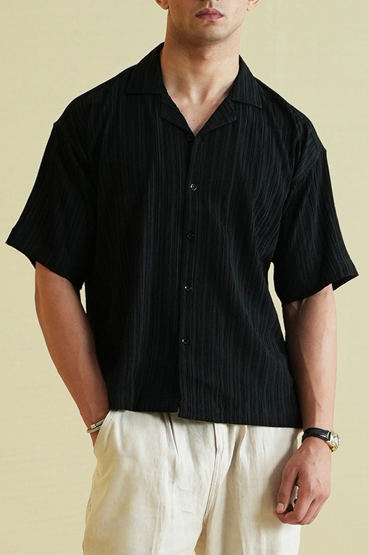 Textured Cuban Shirt (MCS-19)