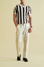 Striped Knitted Polo Shirt (KPS-05)