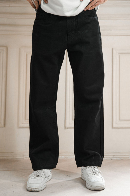 Jet Black Jeans - Straight Fit