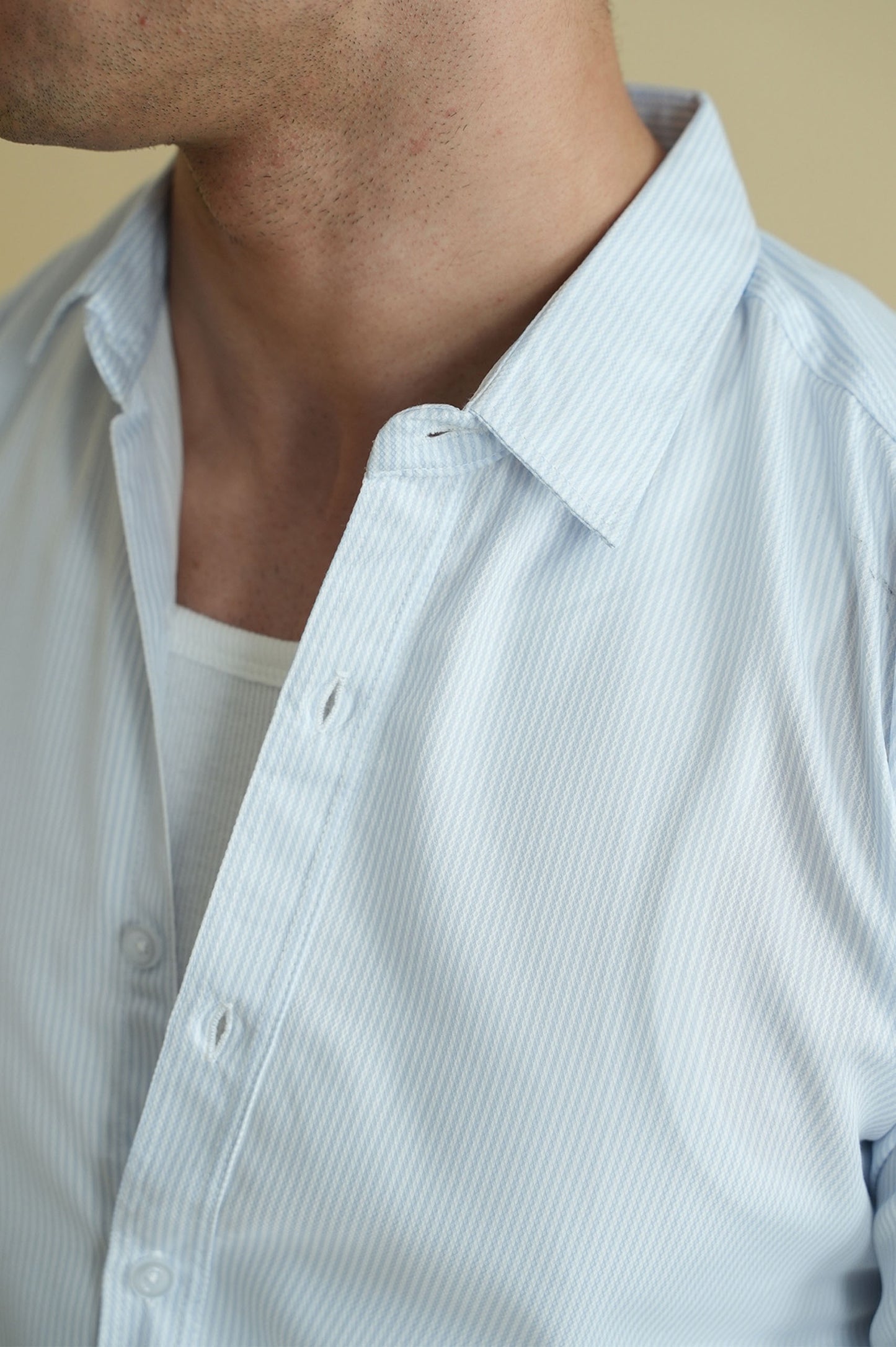 Striped Button Down Shirt - Full Sleeve (MCS-16)