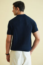 Crochet Knitted Polo Shirt (KPS-15)