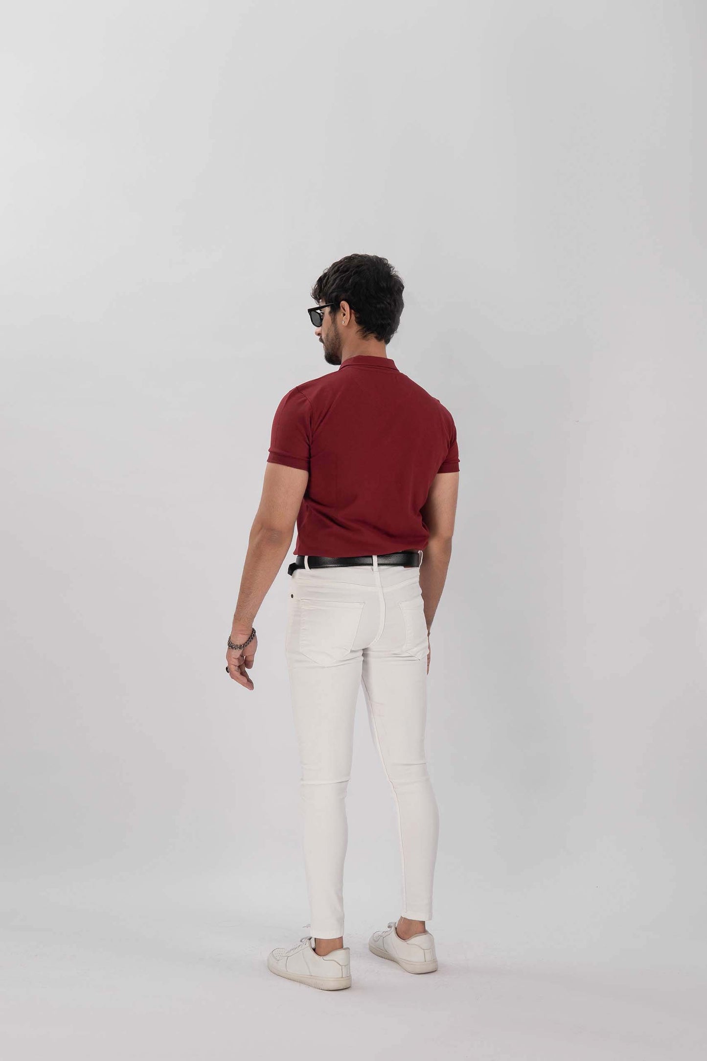 Redwine V-Neck Flex Polo Shirt