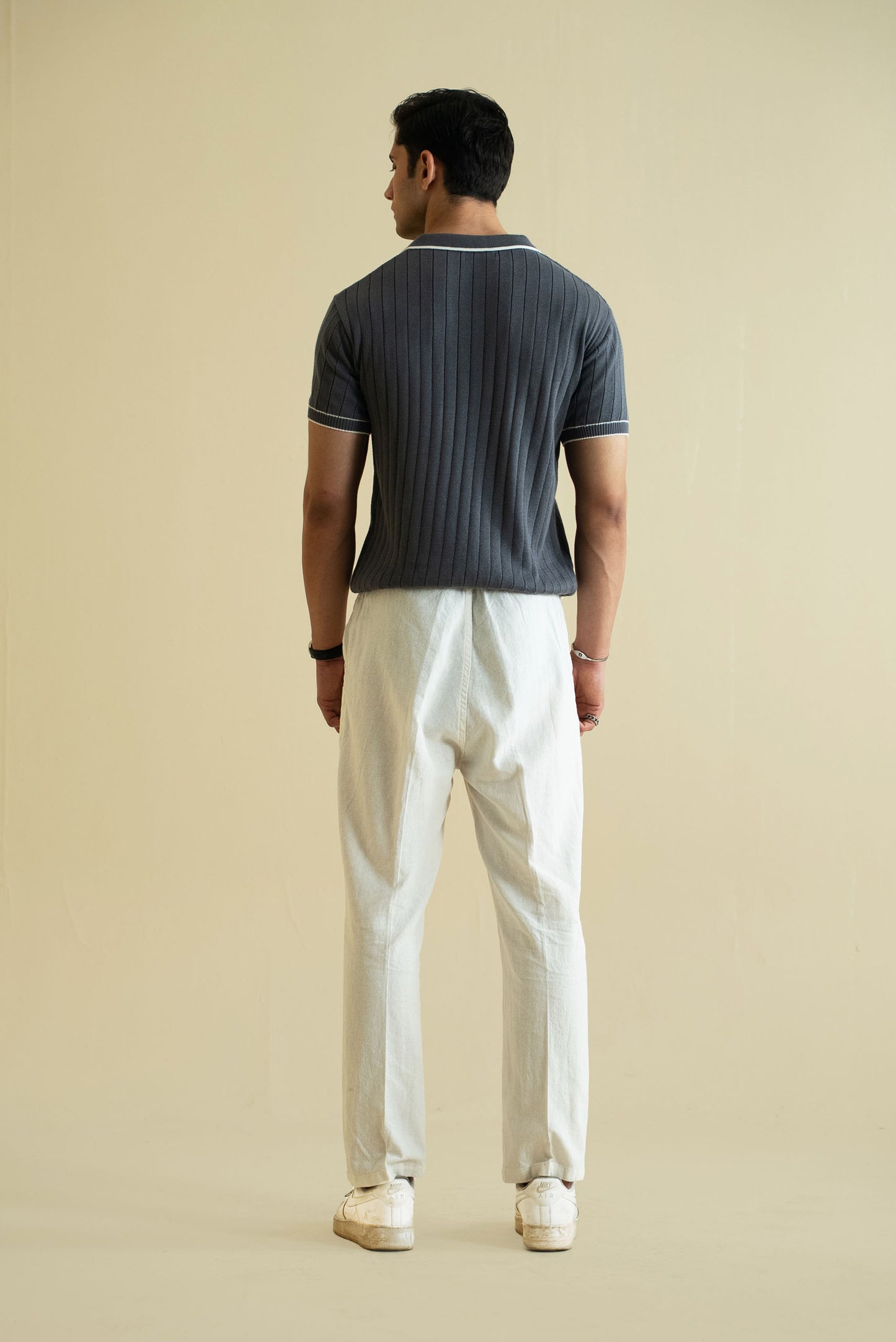 Drop Needle Knitted Polo Shirt (KPS-21)