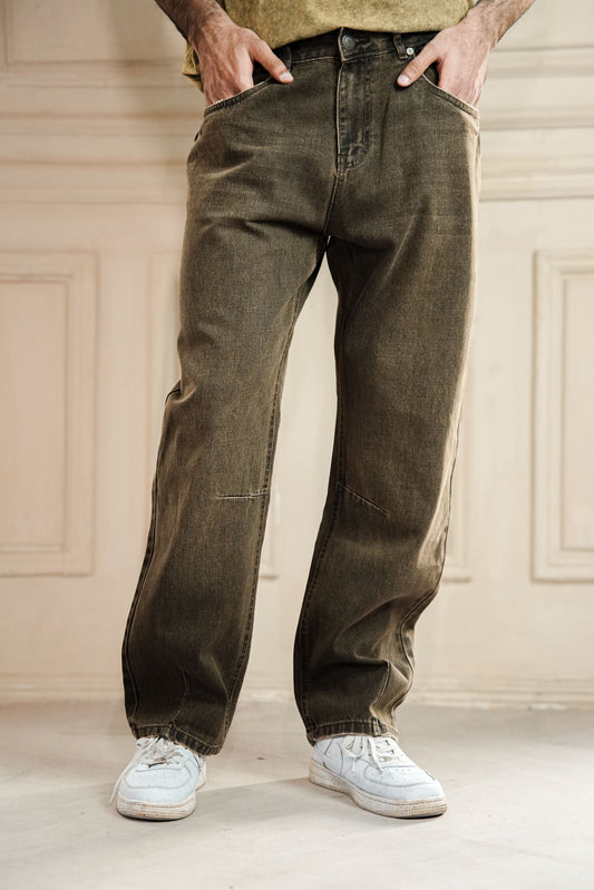 Vintage Brown Jeans - Straight Fit