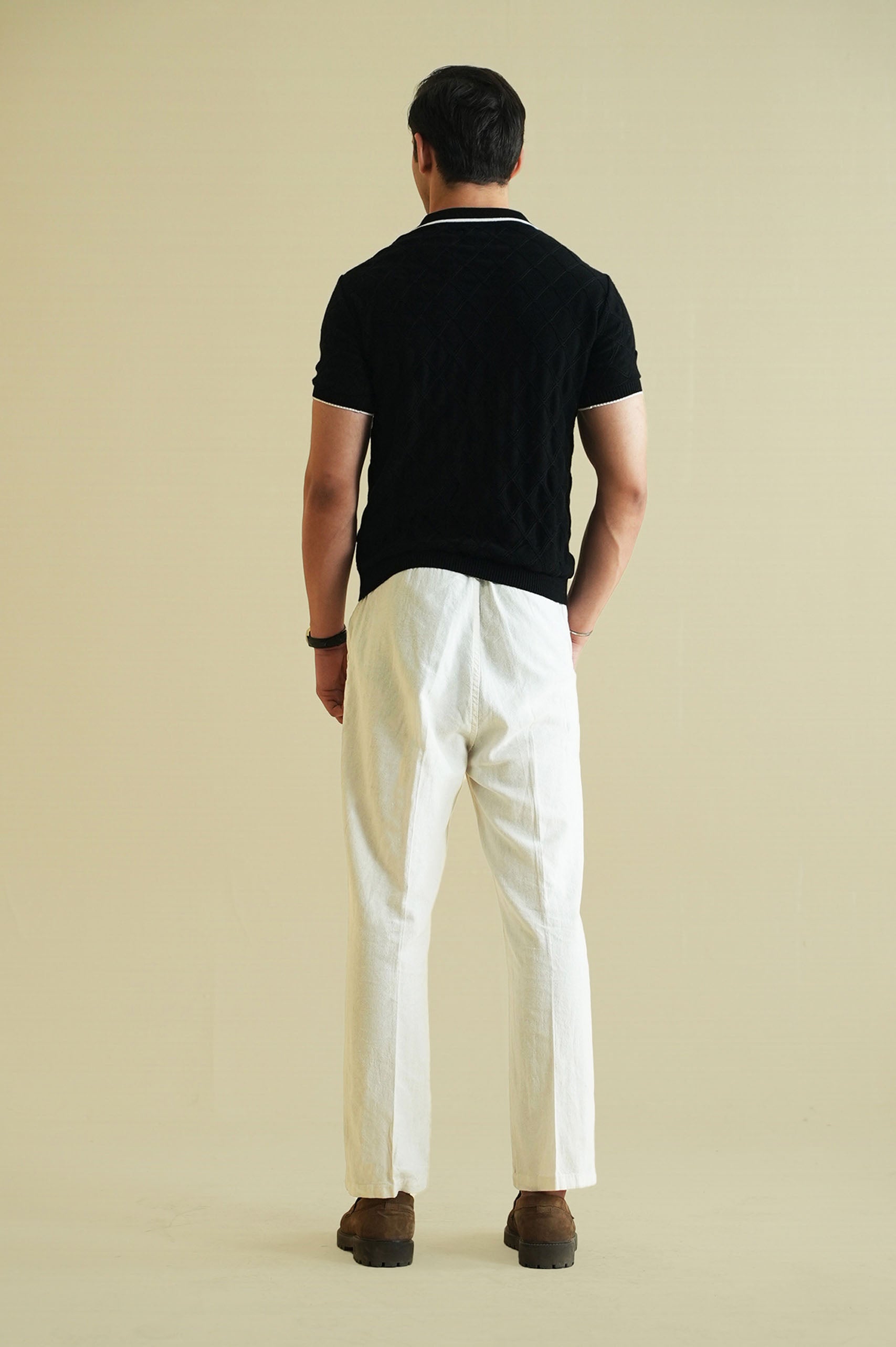 Textured Knitted Polo Shirt (KPS-11)