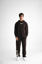 Prohibited Brown Relaxed Fit Adjustable Trouser