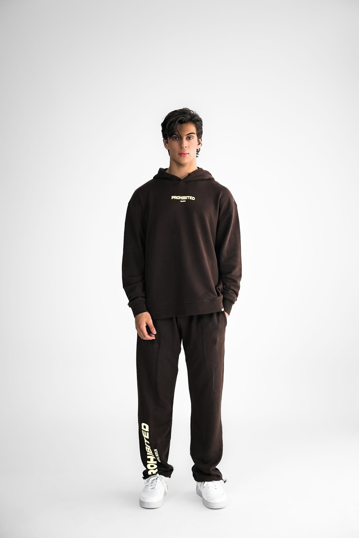 Prohibited Brown Relaxed Fit Adjustable Trouser