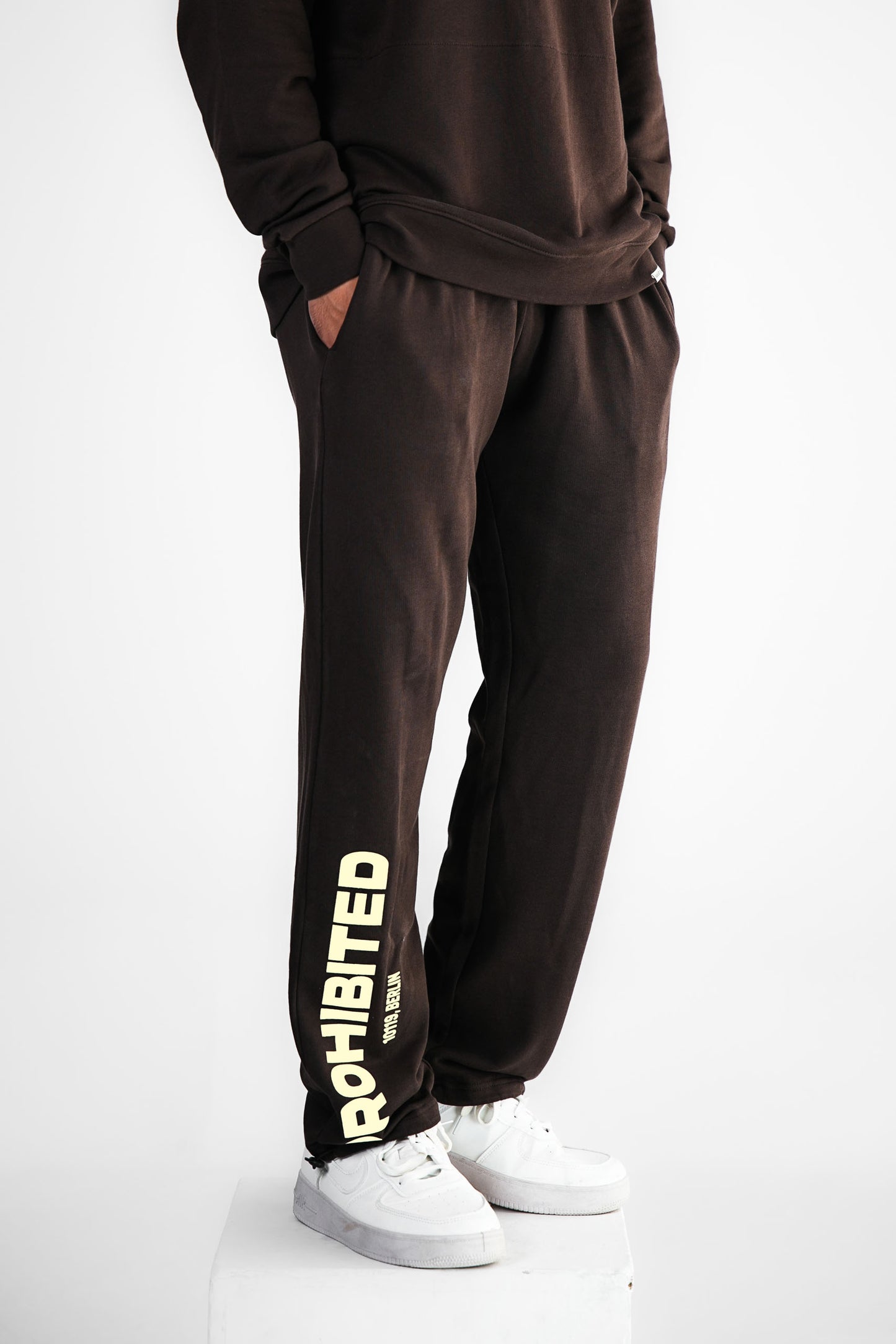 Prohibited Brown Relaxed Fit Adjustable Trouser