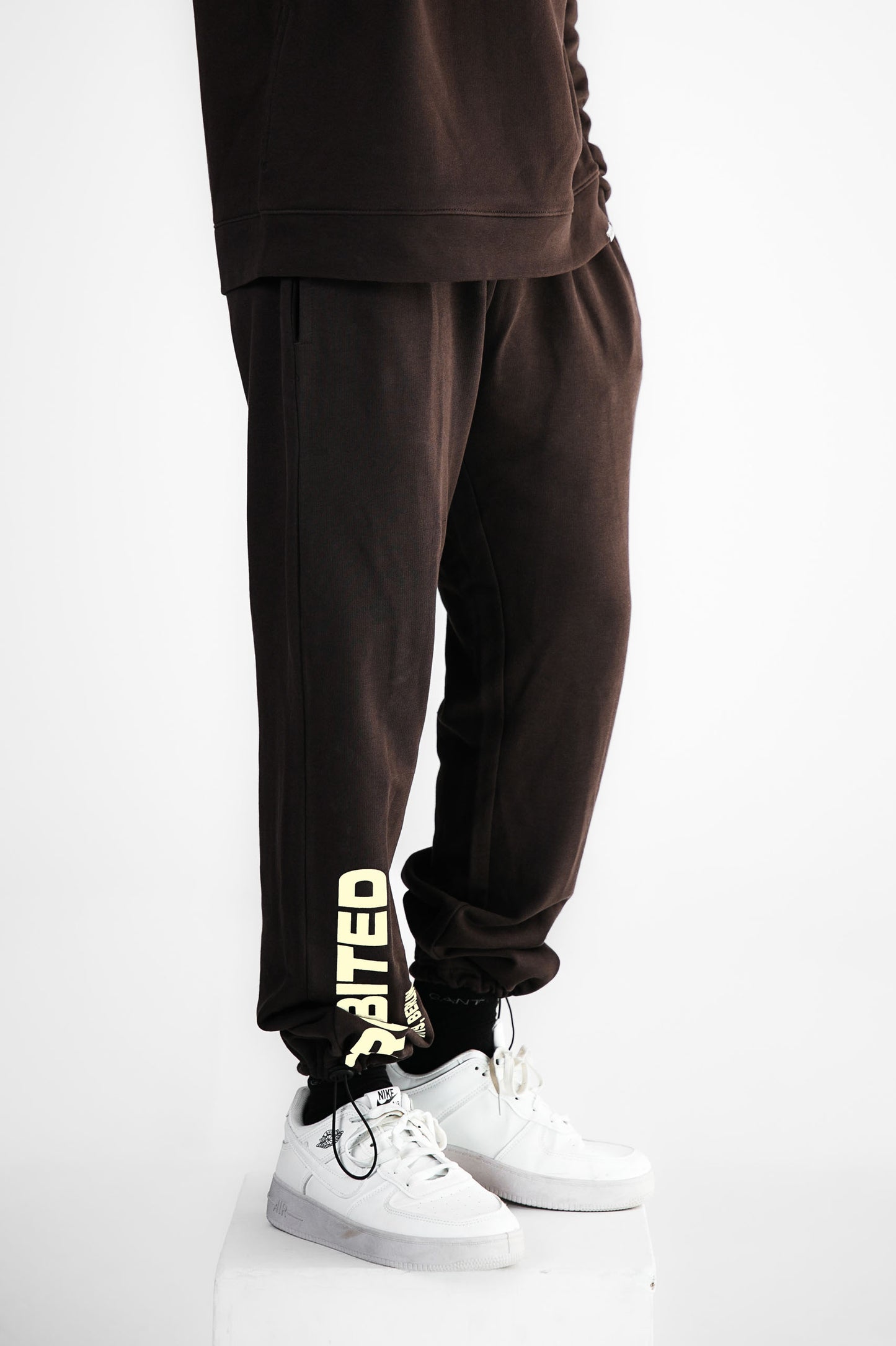 Prohibited Brown Relaxed Fit Adjustable Trouser