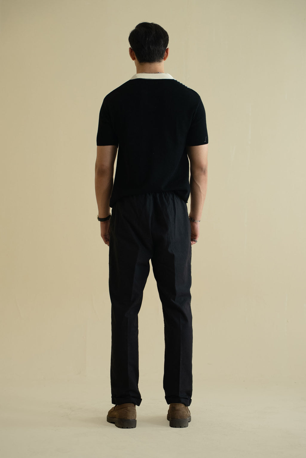 Striped Knitted Polo Shirt (KPS-01)