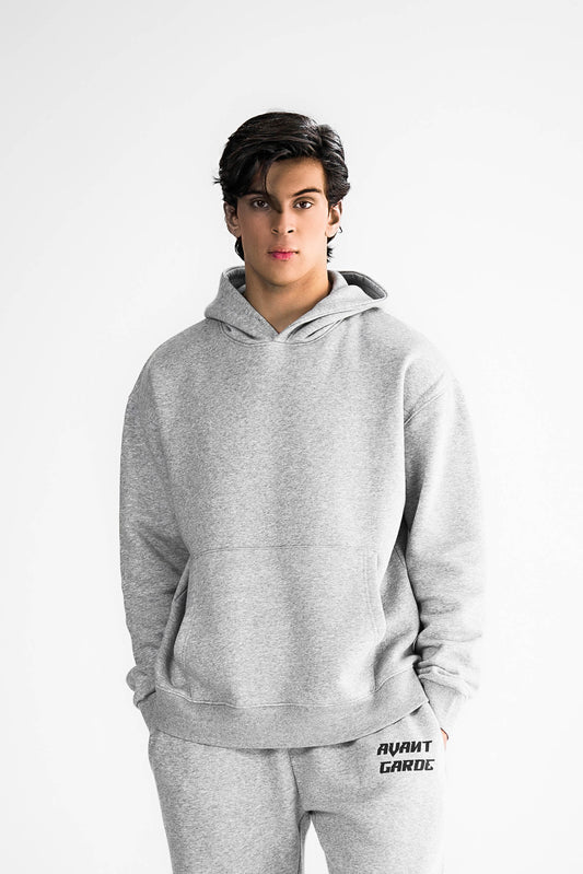 Grey Melange Hoodie