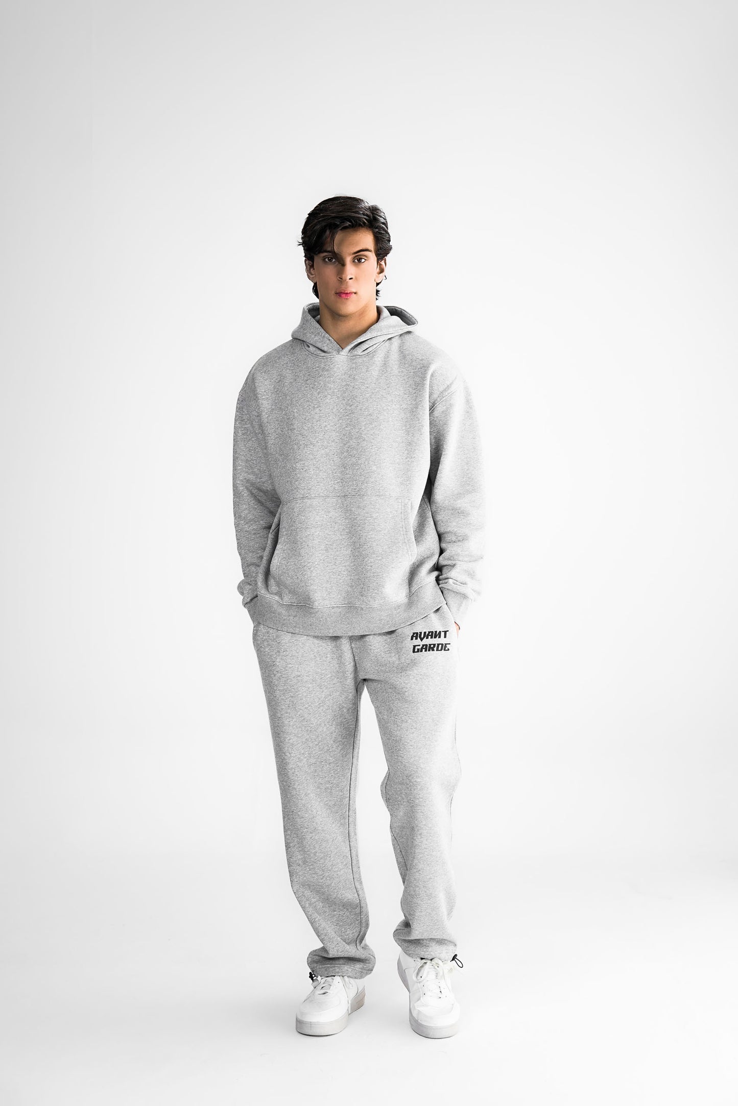 Grey Melange Hoodie