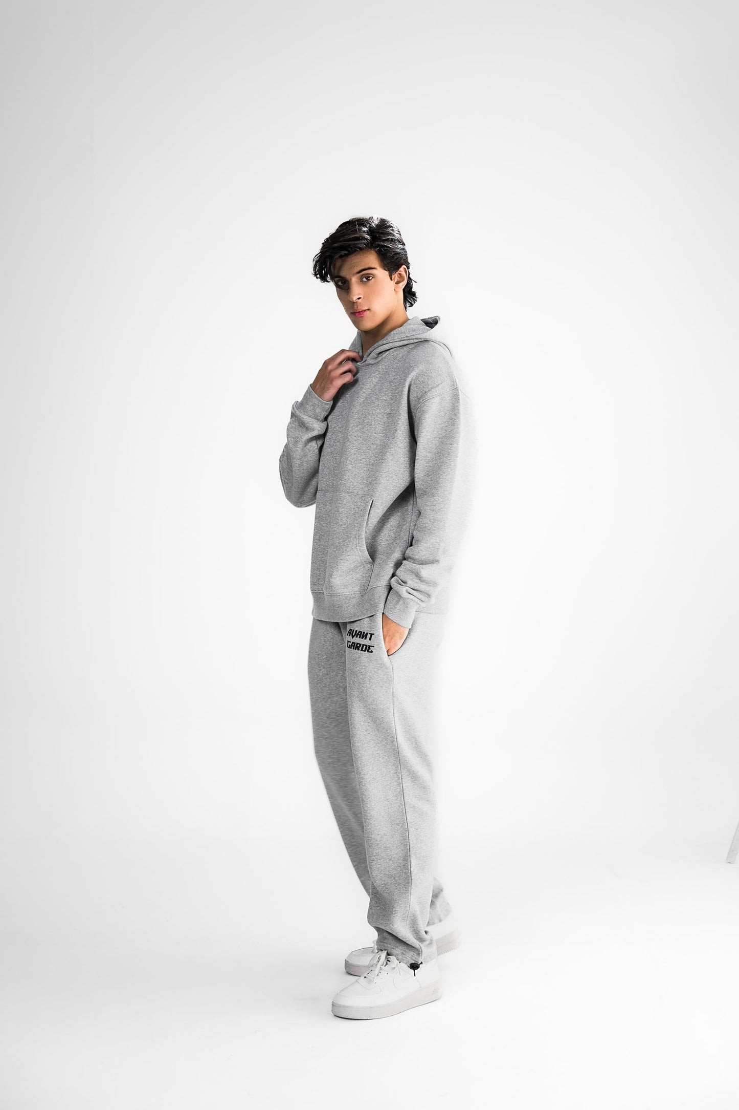 Grey Melange Hoodie