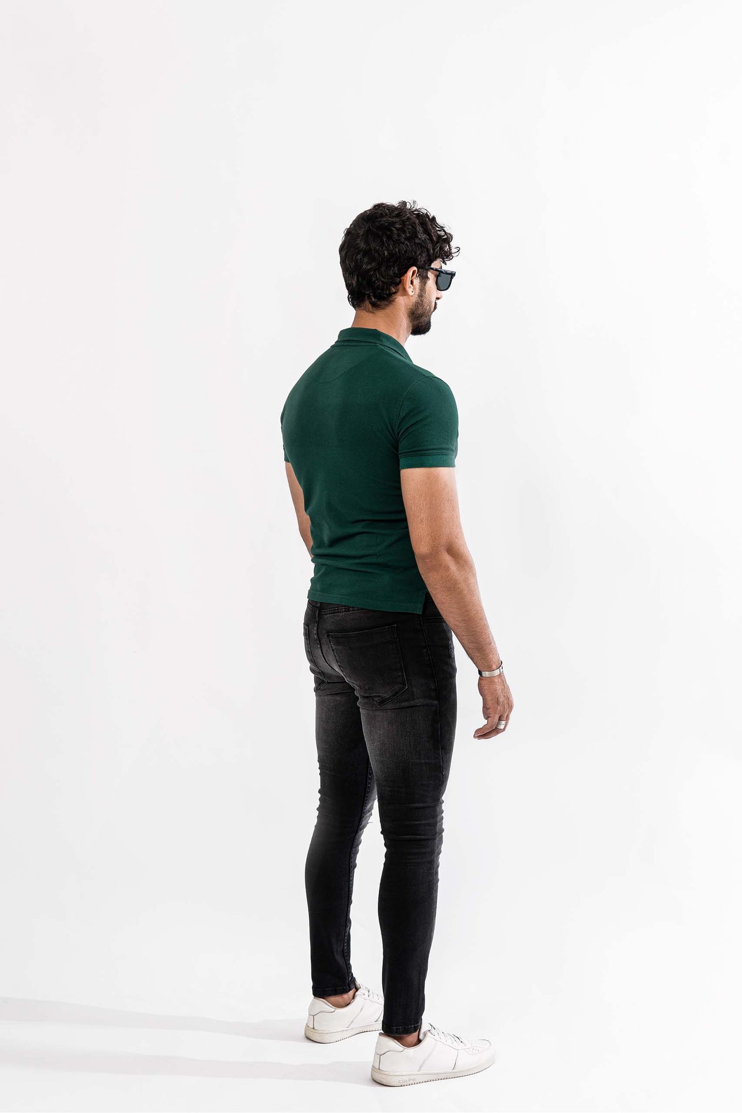 Faded Black Rough Jeans - Muscle Fit