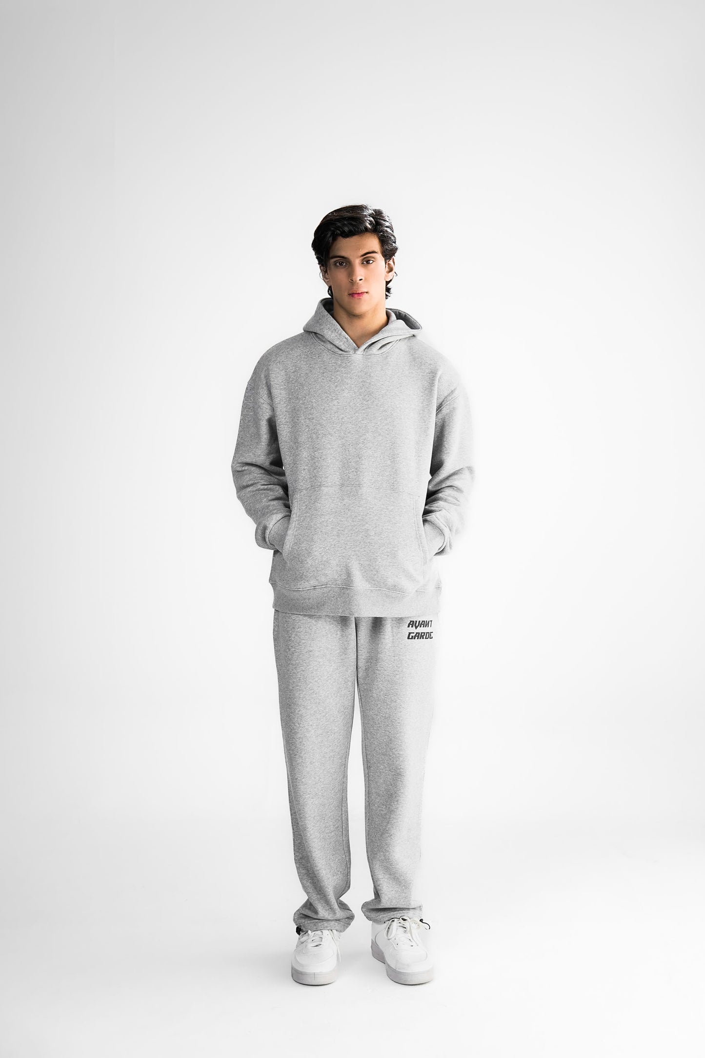 Grey Melange Hoodie