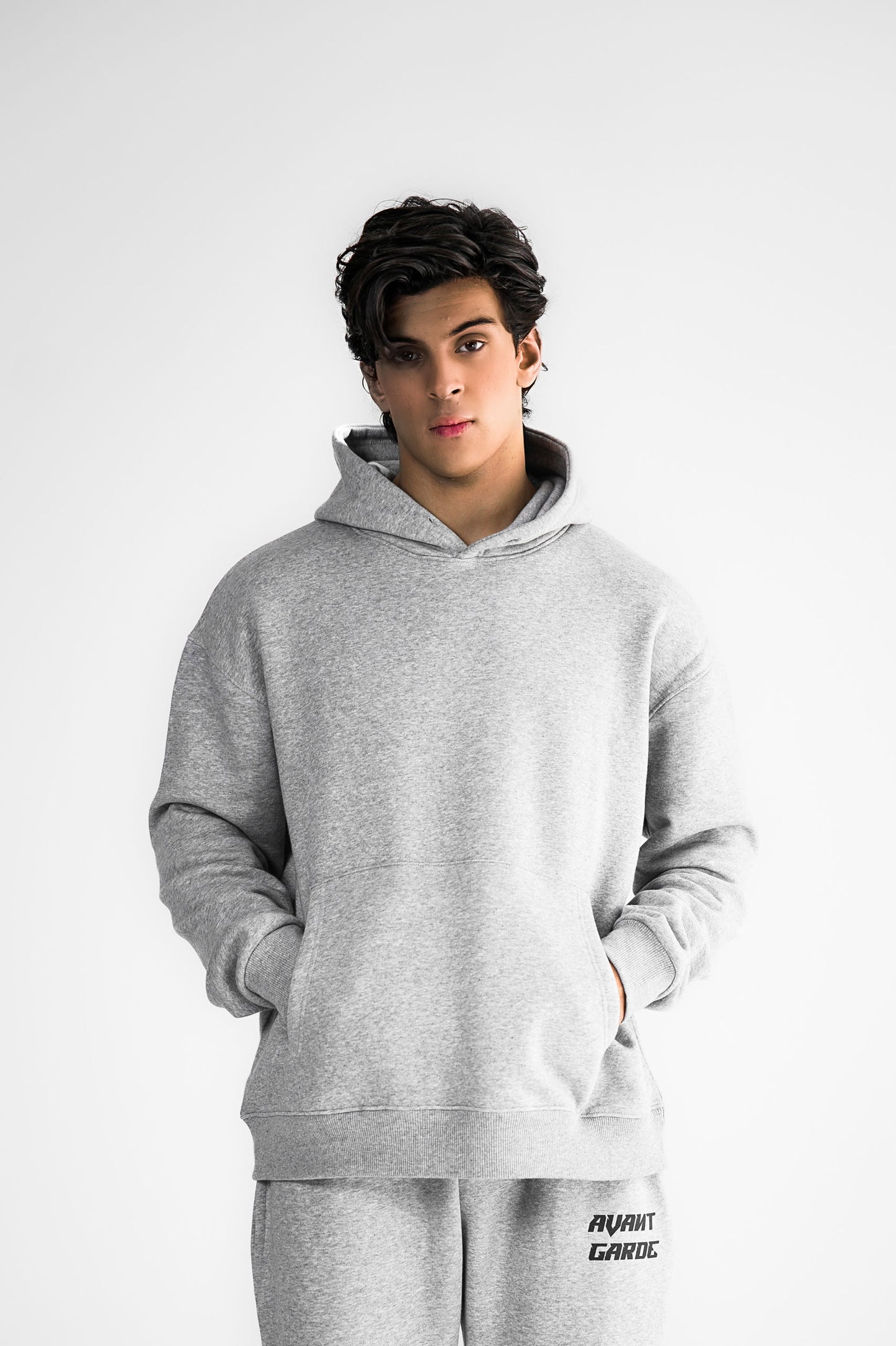 Grey Melange Hoodie