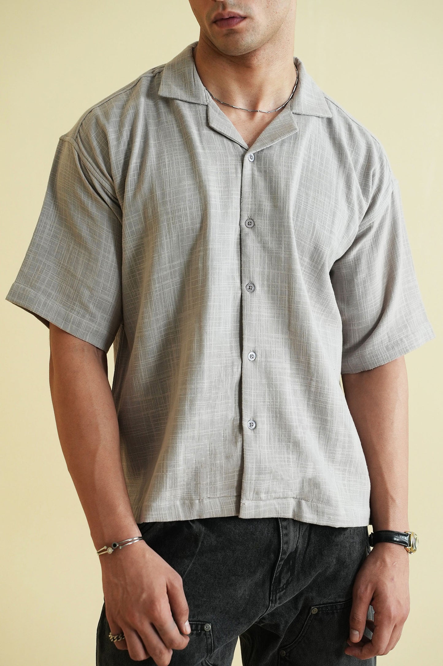 Textured Cuban Shirt (MCS-18)