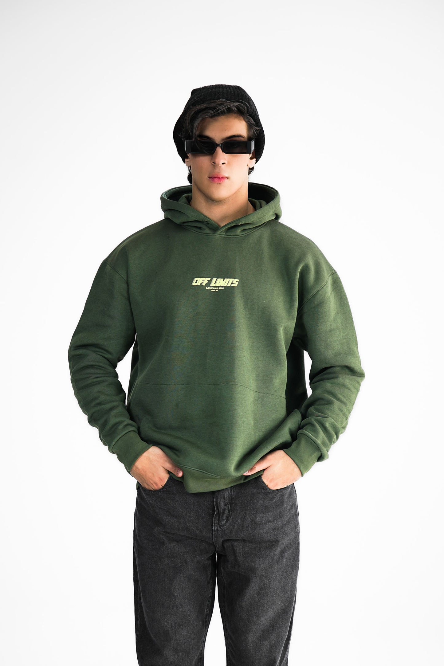 Off Limits Green Hoodie