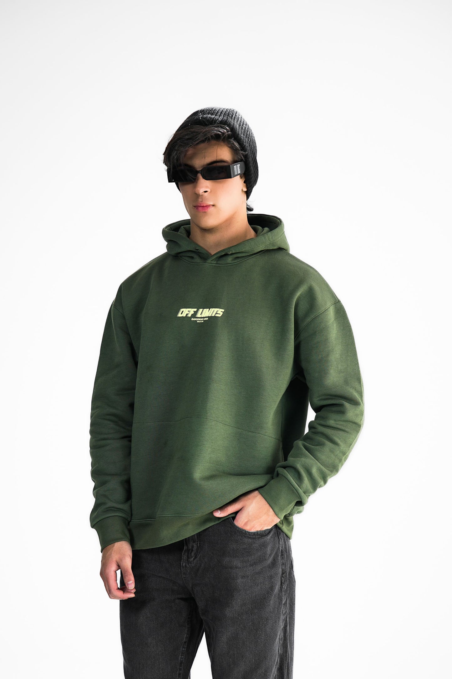 Off Limits Green Hoodie