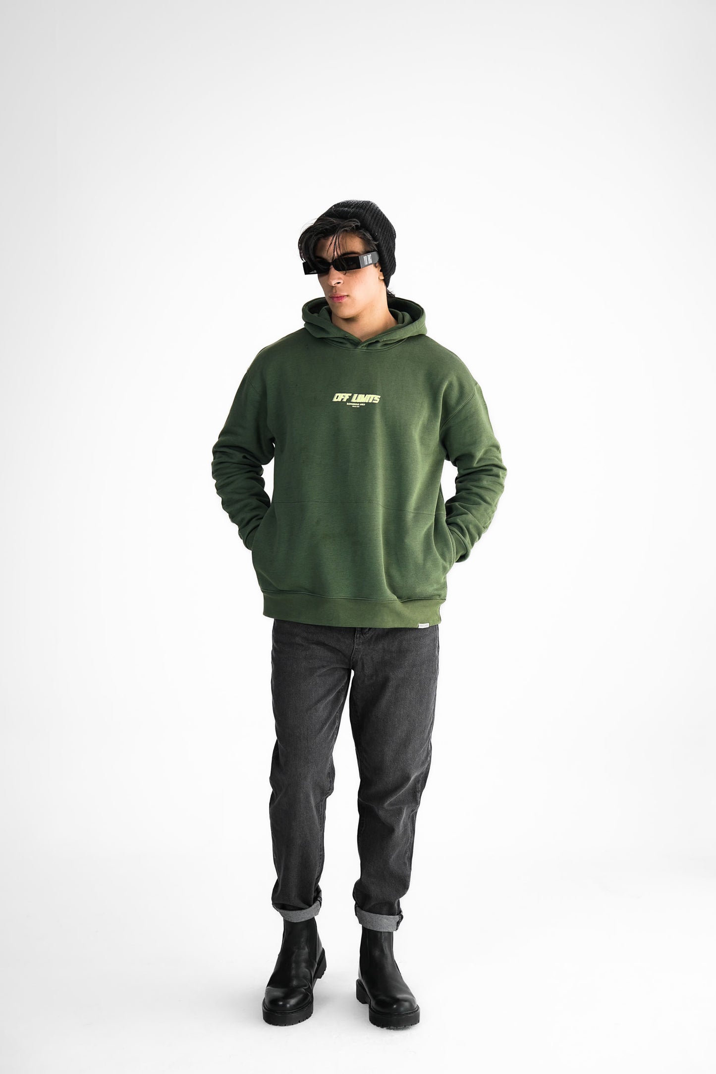 Off Limits Green Hoodie