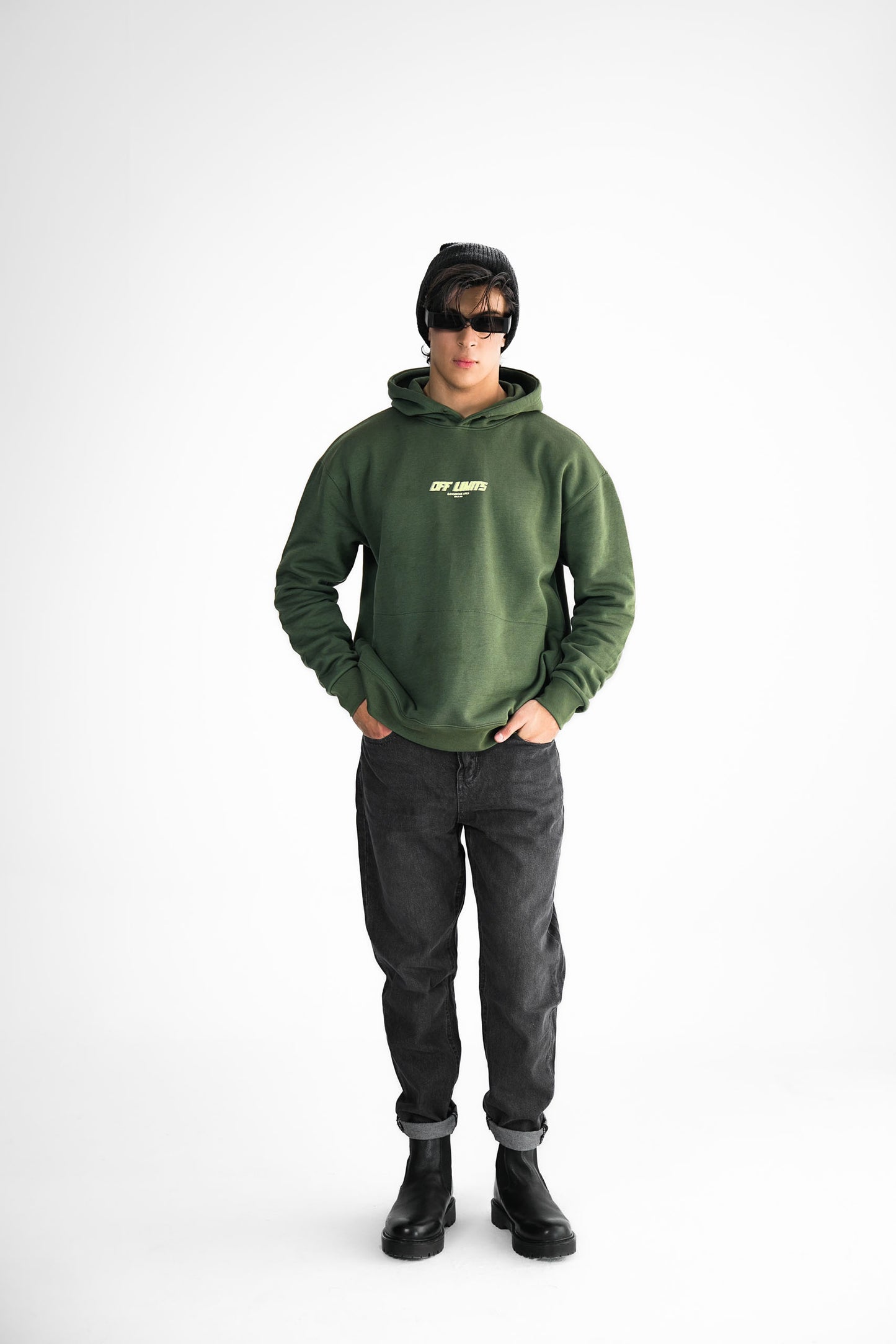 Off Limits Green Hoodie