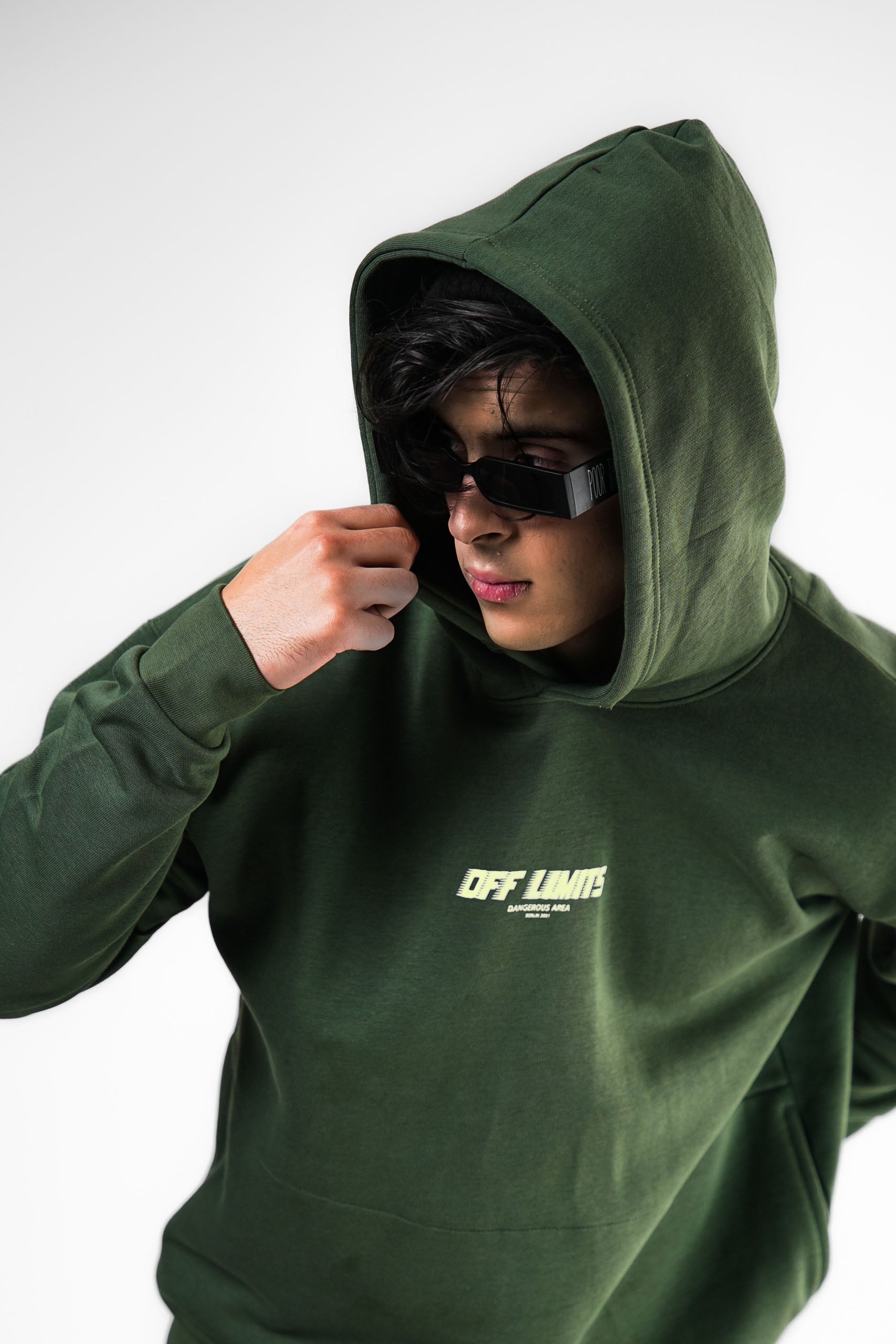 Off Limits Green Hoodie
