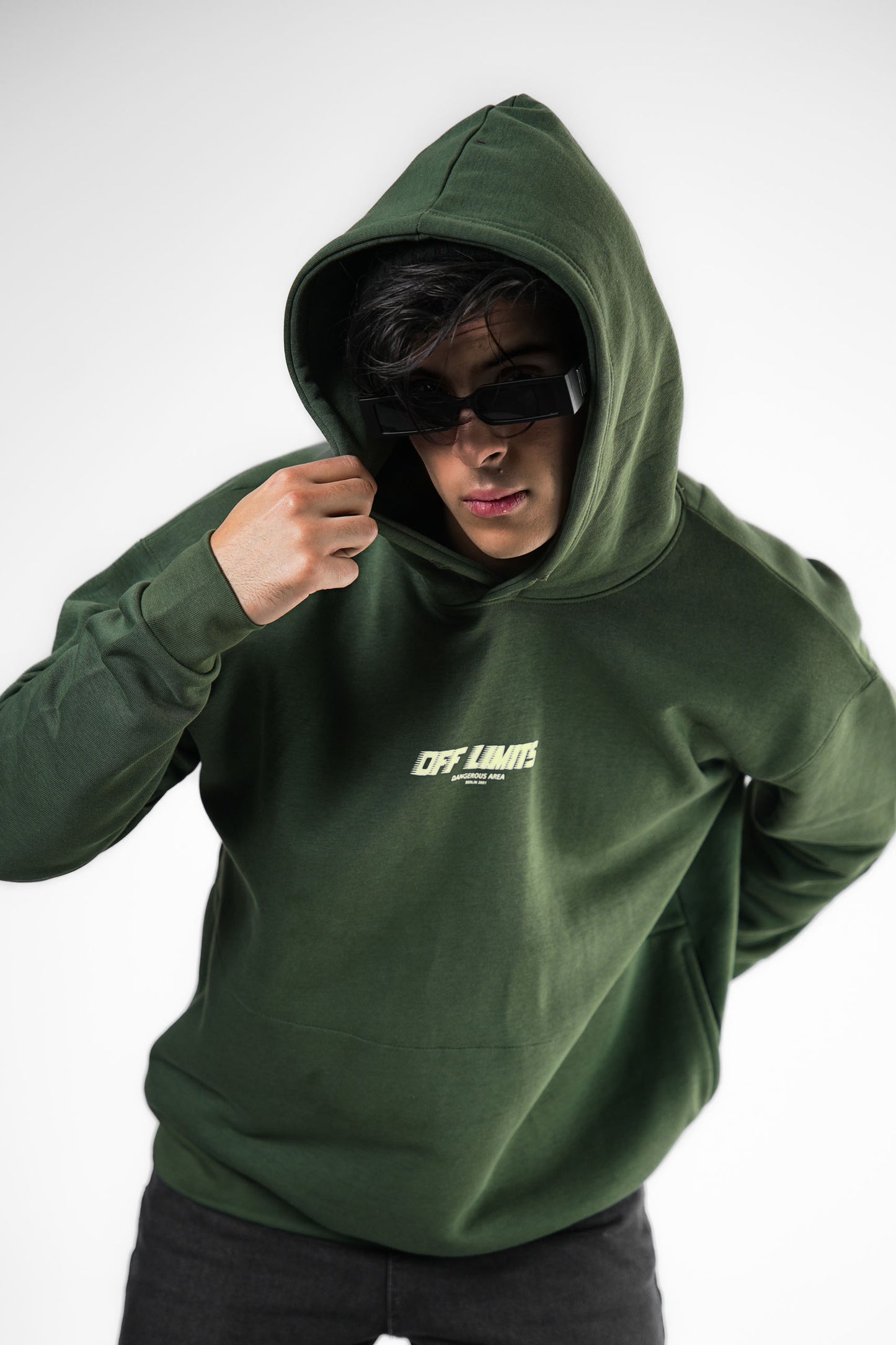 Off Limits Green Hoodie