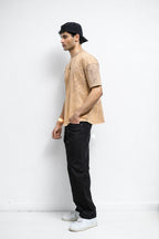Brown Acid Wash Oversized Tee