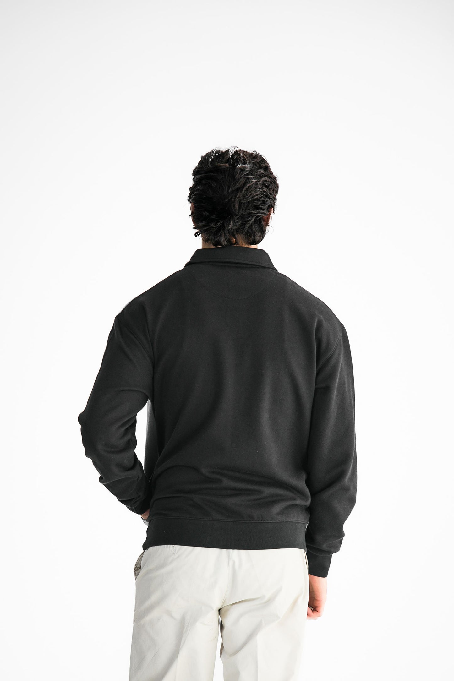 Black & Grey Polo Sweater