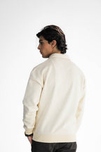 Cream Zipper Sweater