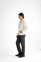 Cream Zipper Sweater