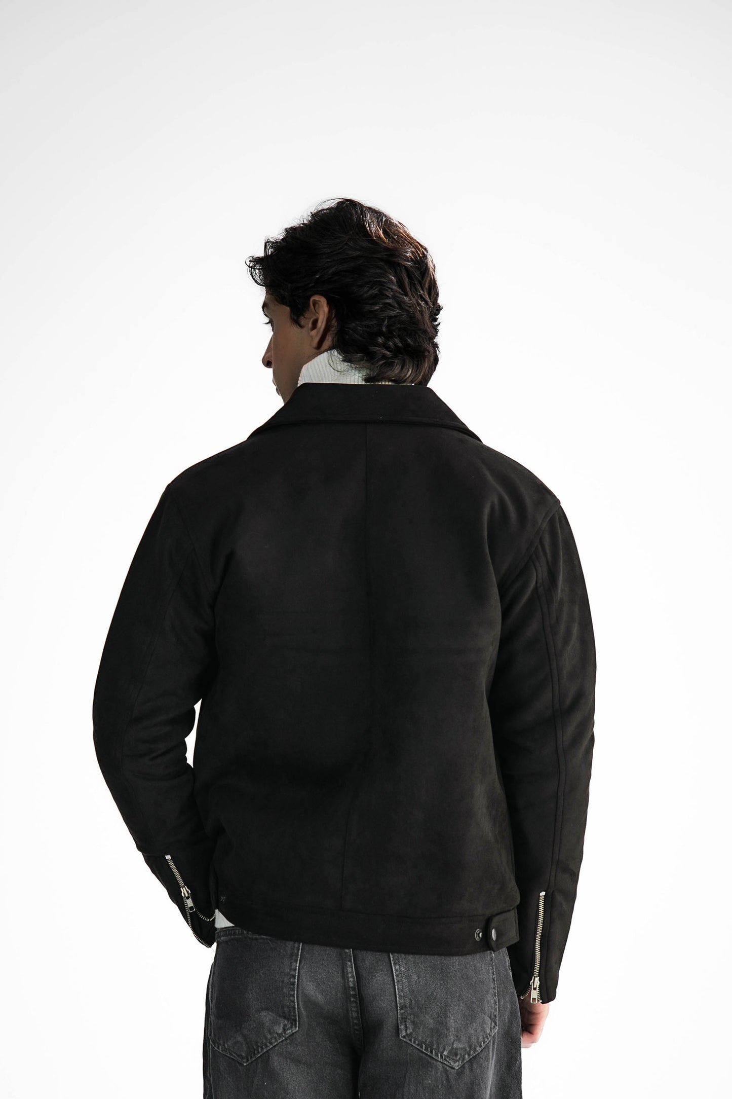 Suede Jacket - Black