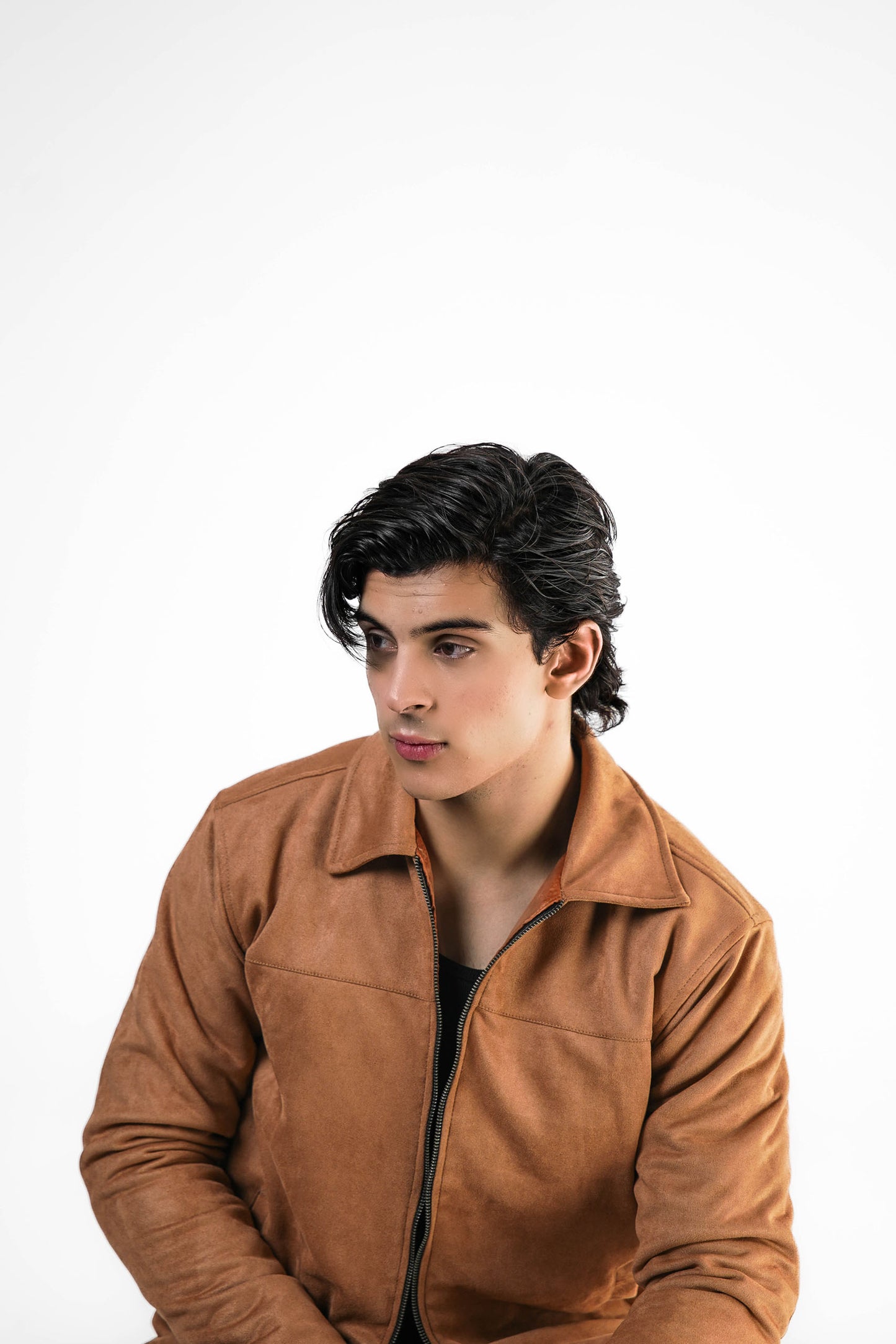 Suede Jacket - Camel