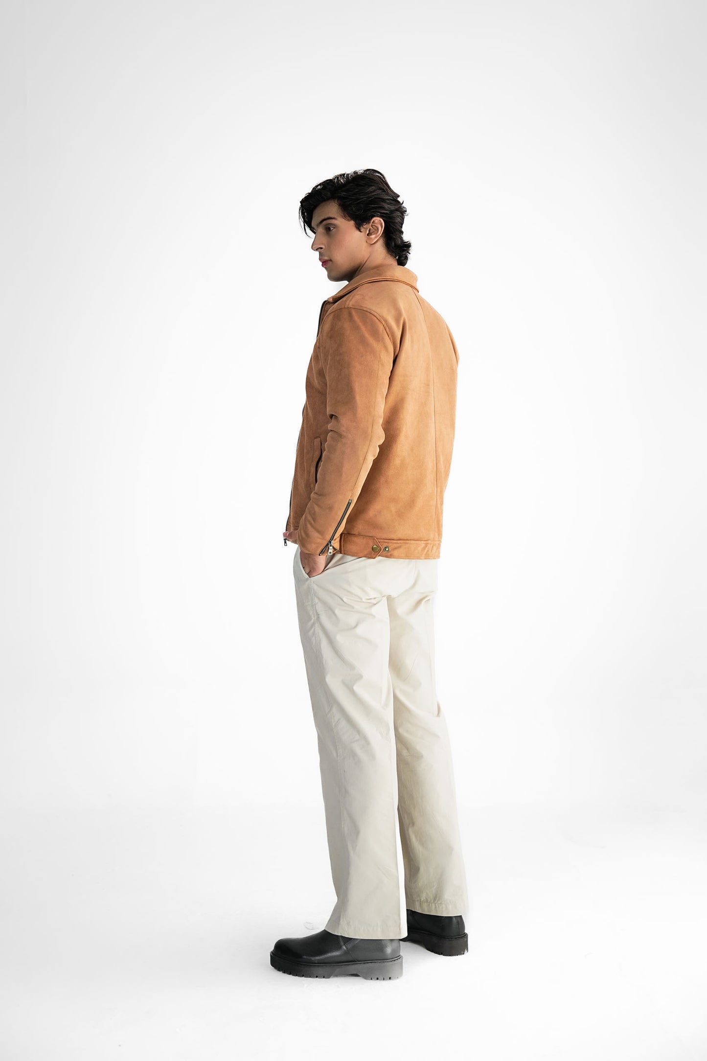 Suede Jacket - Camel