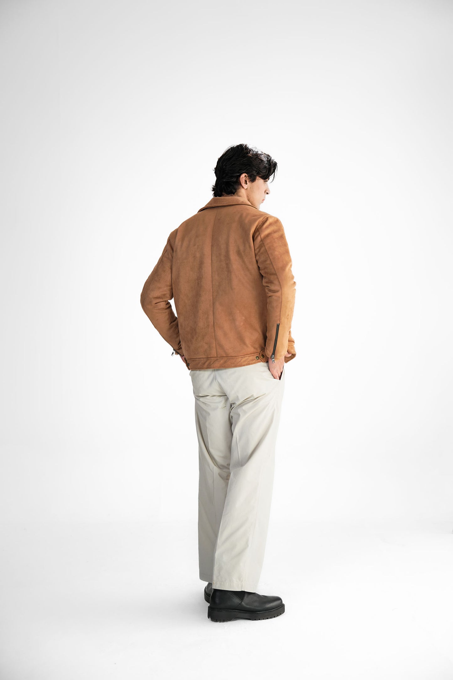 Suede Jacket - Camel