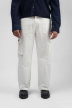 White Denim Cargo - Straight Fit
