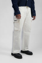 White Denim Cargo - Straight Fit
