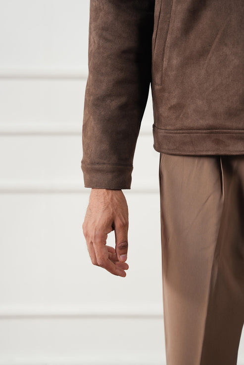 Chocolate brown Jacket for Men