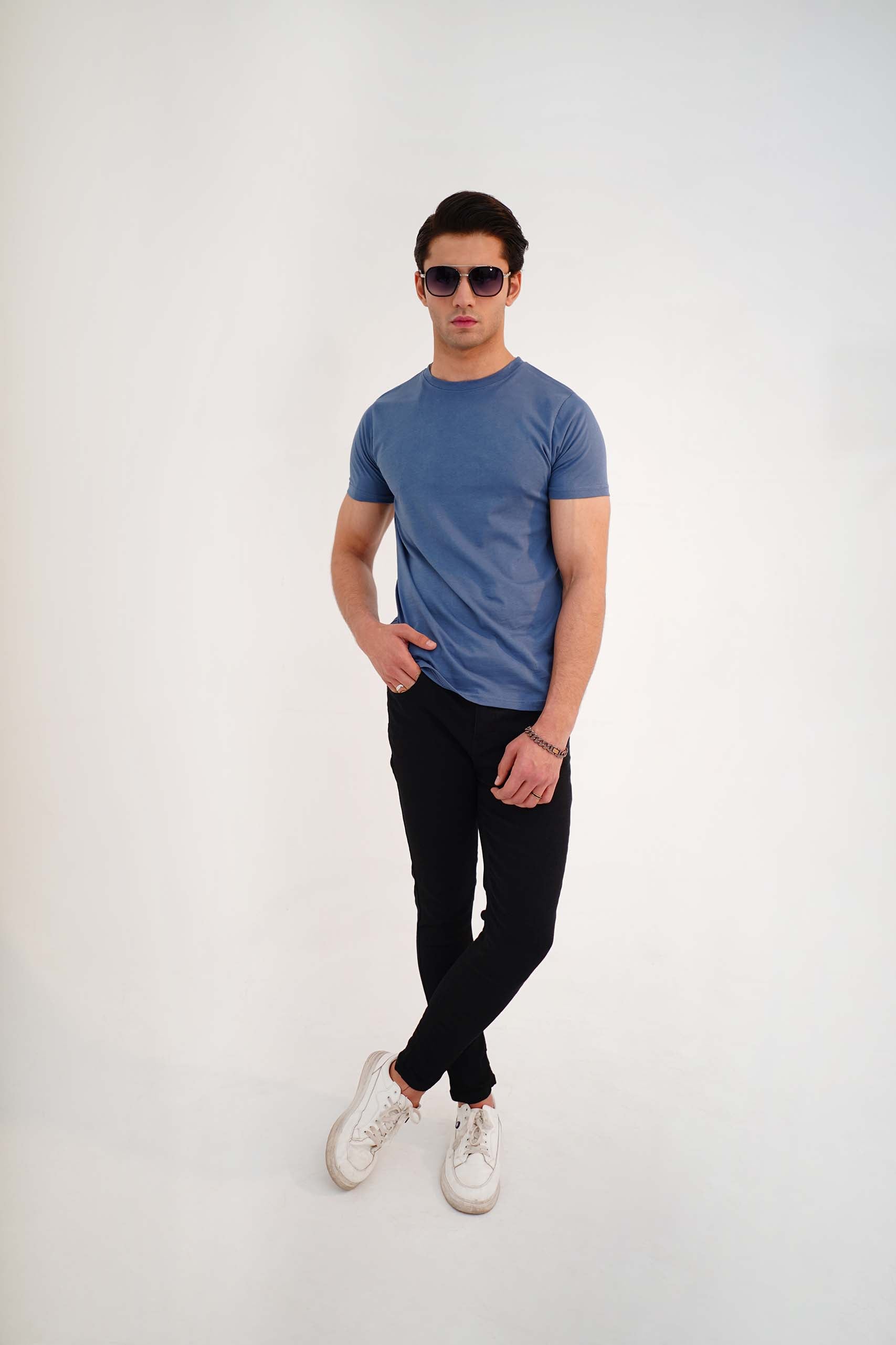 Dusk Blue Basic Tee