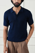 Cable Knit Polo Shirt (MKP-06)