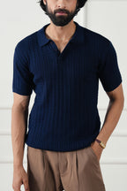 Cable Knit Polo Shirt (MKP-06)