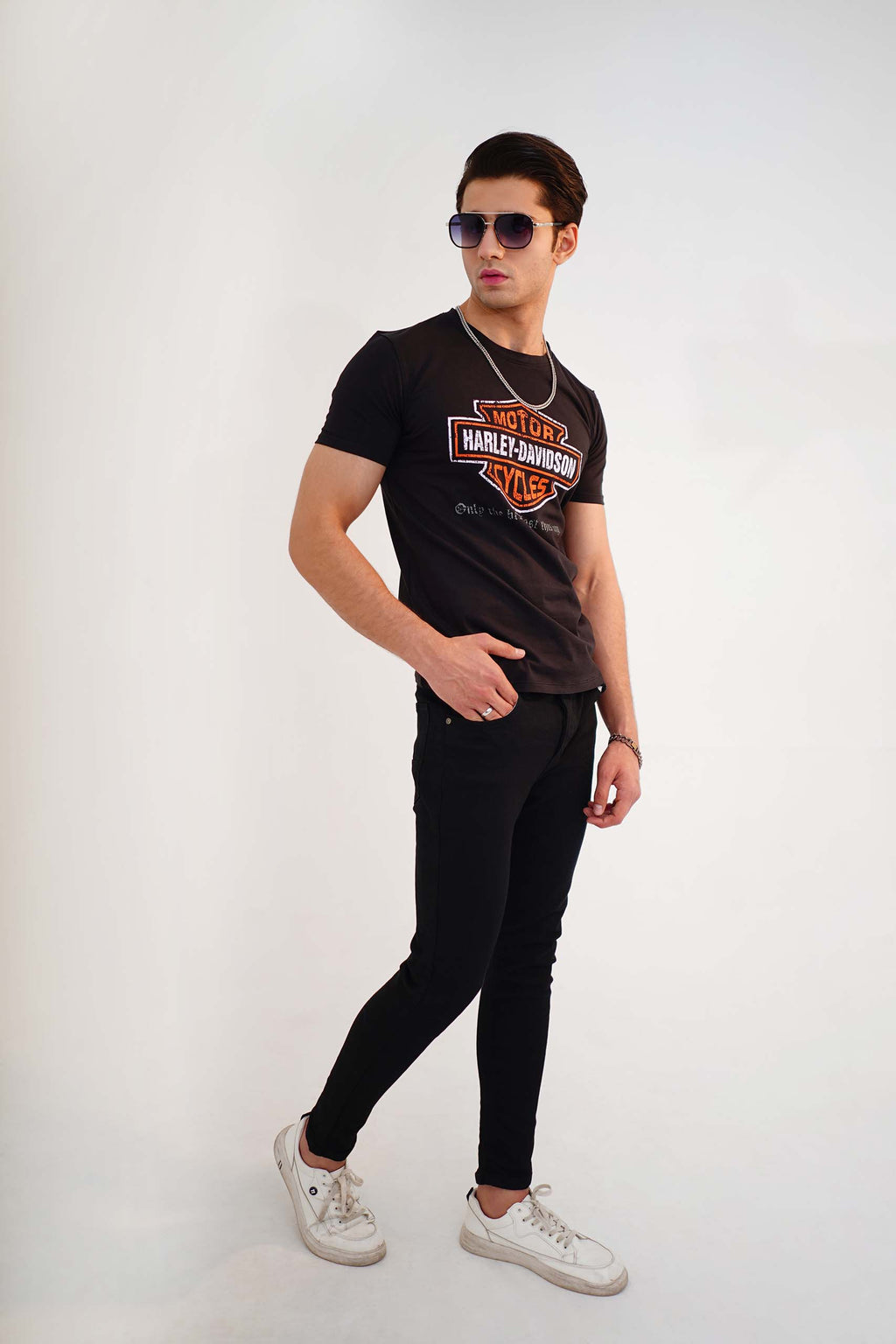 Harley Black Flex Tee