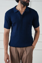 Cable Knit Polo Shirt (MKP-06)