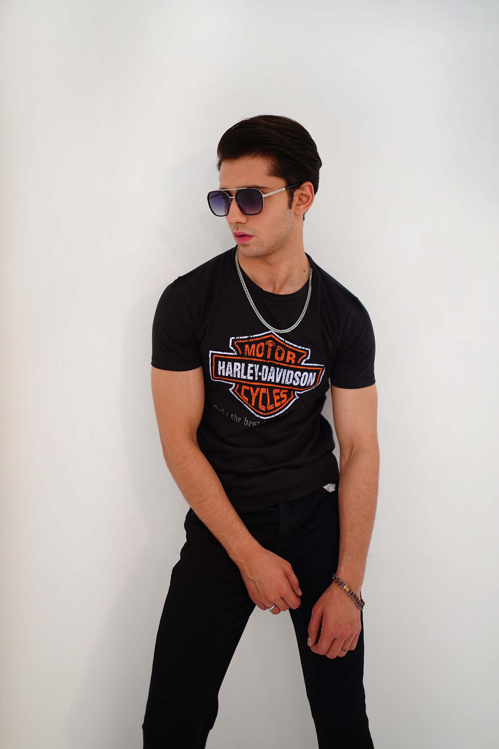 Harley Black Flex Tee