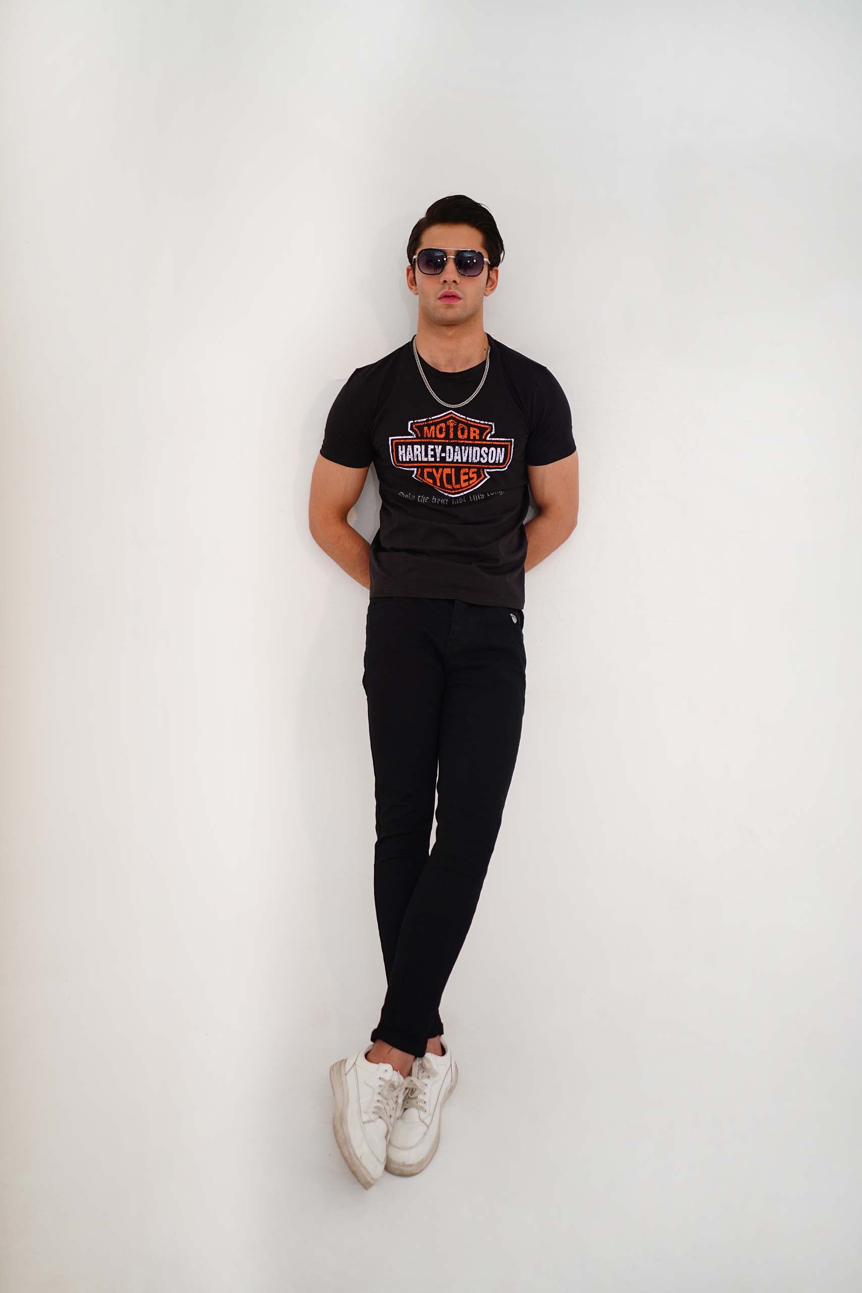 Harley Black Flex Tee