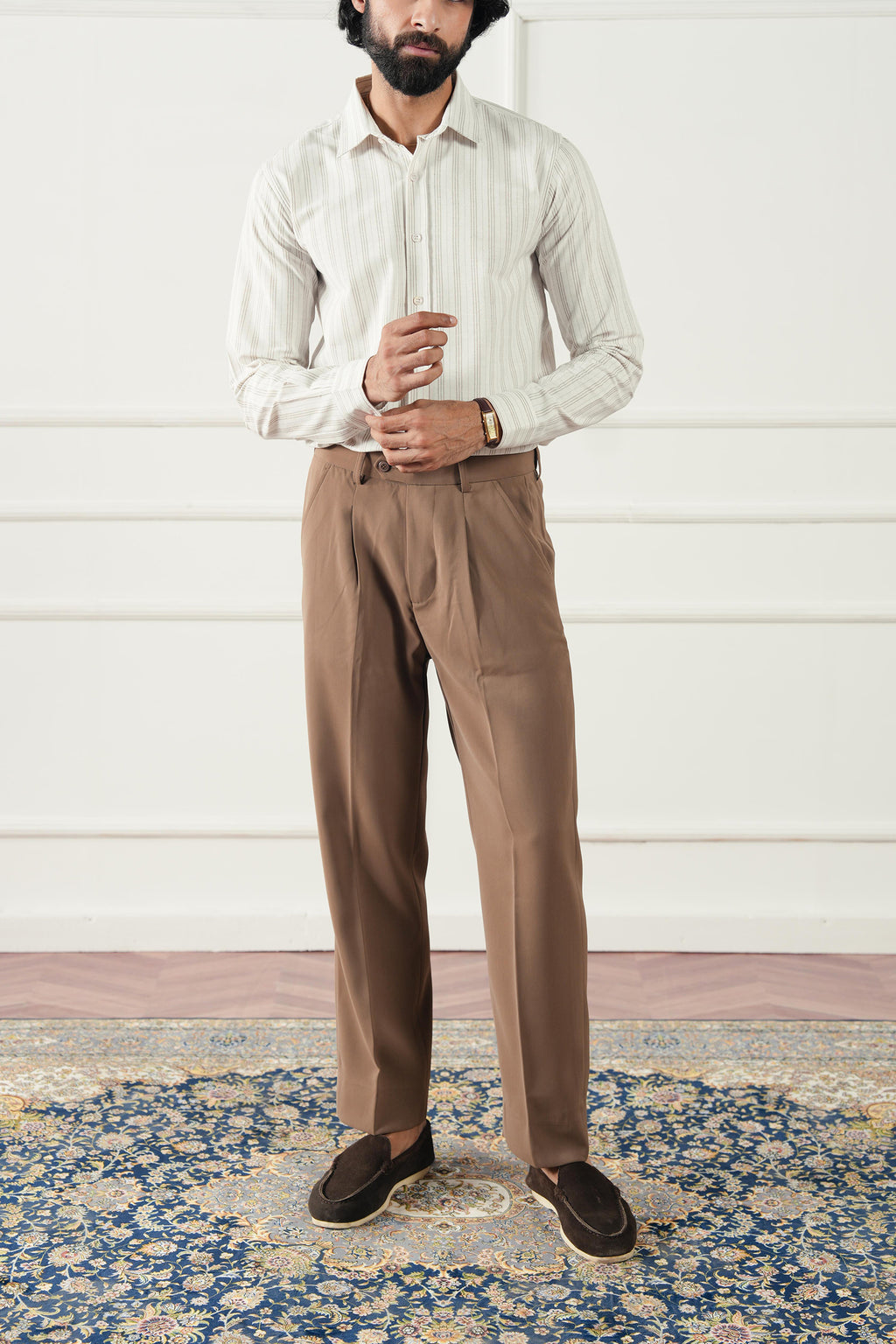 Striped Regular Fit Shirt (MCS-03)