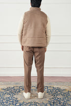 Quilted Suede Gilet (MPJ-06)