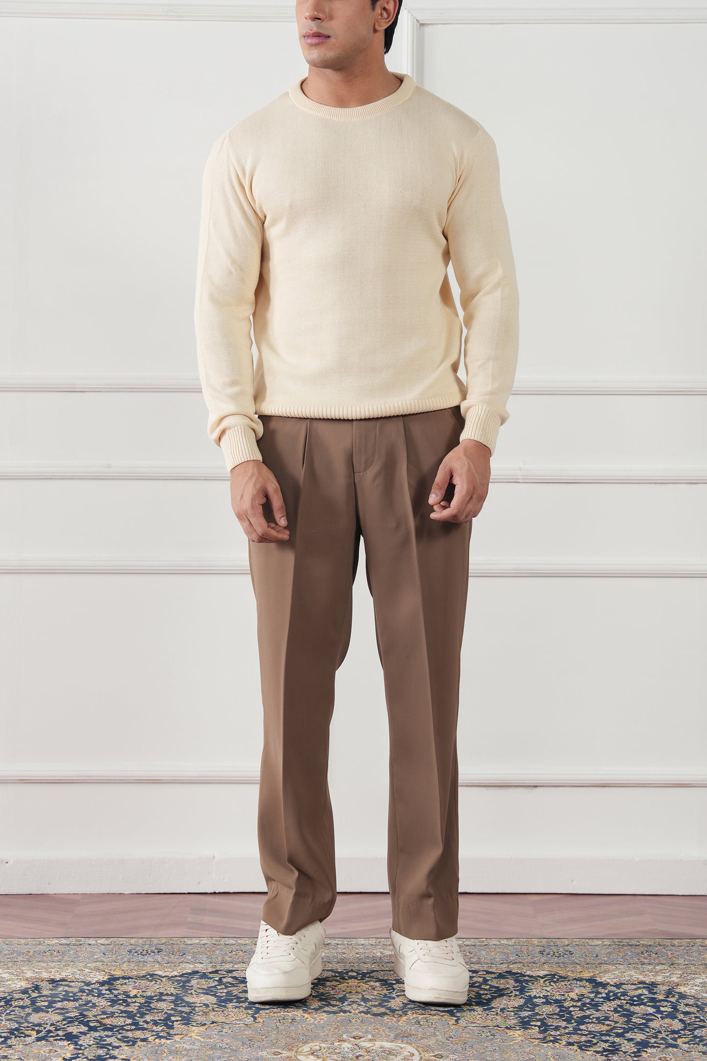 Crew Neck Knit Sweater (MKS-01)